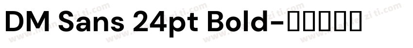 DM Sans 24pt Bold字体转换